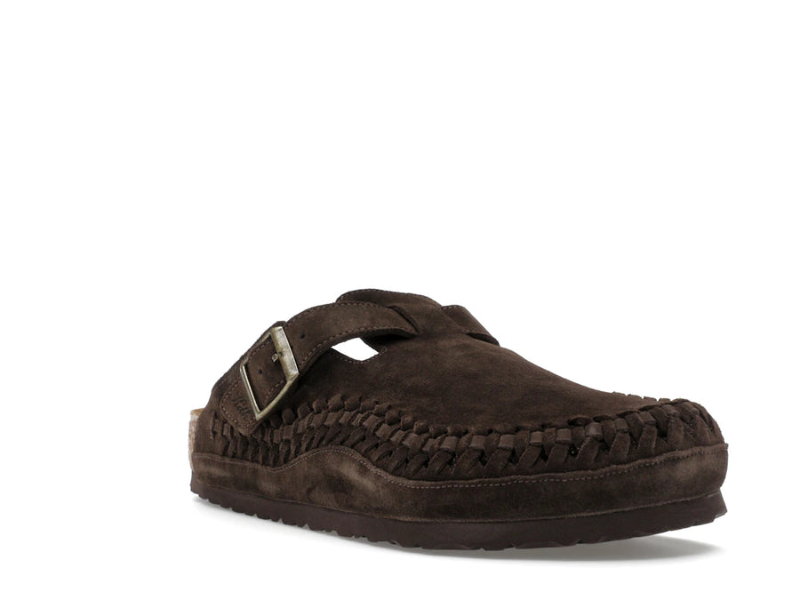 Birkenstock Boston en daim tressé Kith Mocha