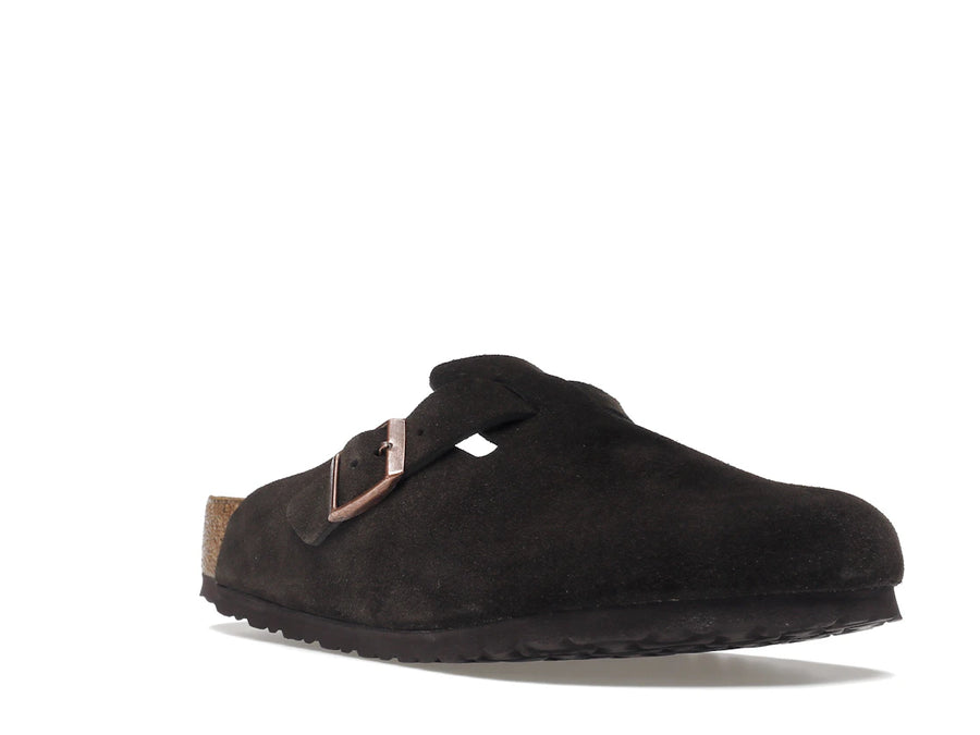 Birkenstock Boston à semelle souple en daim moka