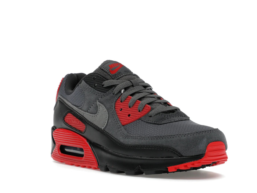 Nike Air Max 90 Smoke Grey Fire Red
