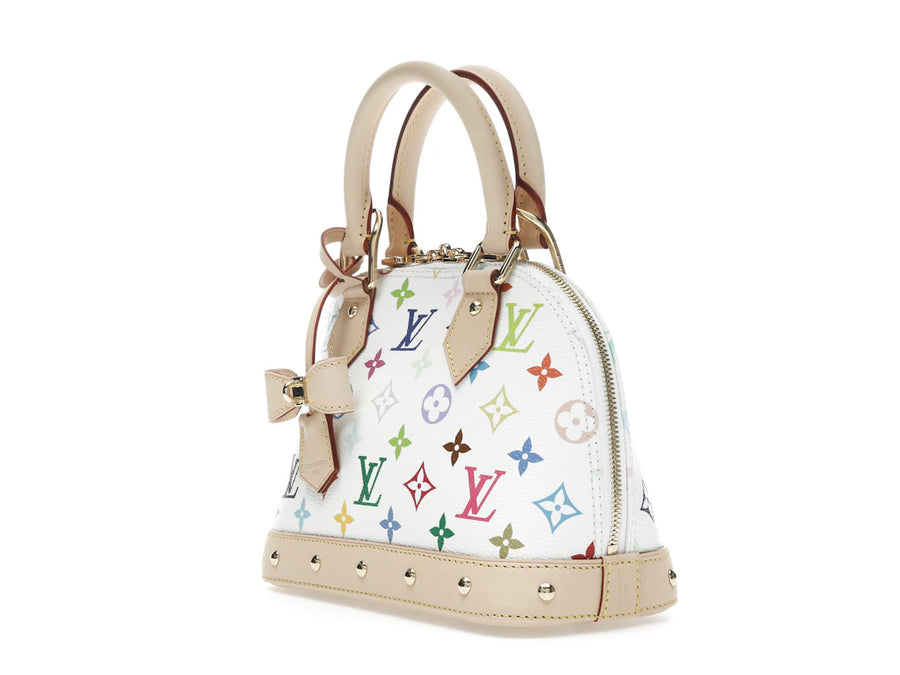 Louis Vuitton x Takashi Murakami Alma BB White Multicolored