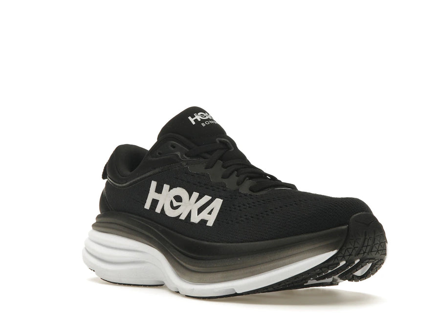Hoka One One Bondi 8 Noir Blanc (Femme)