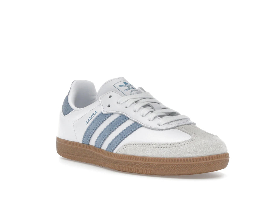adidas Samba OG Blanc Alumine Bleu Cendre (Femme)