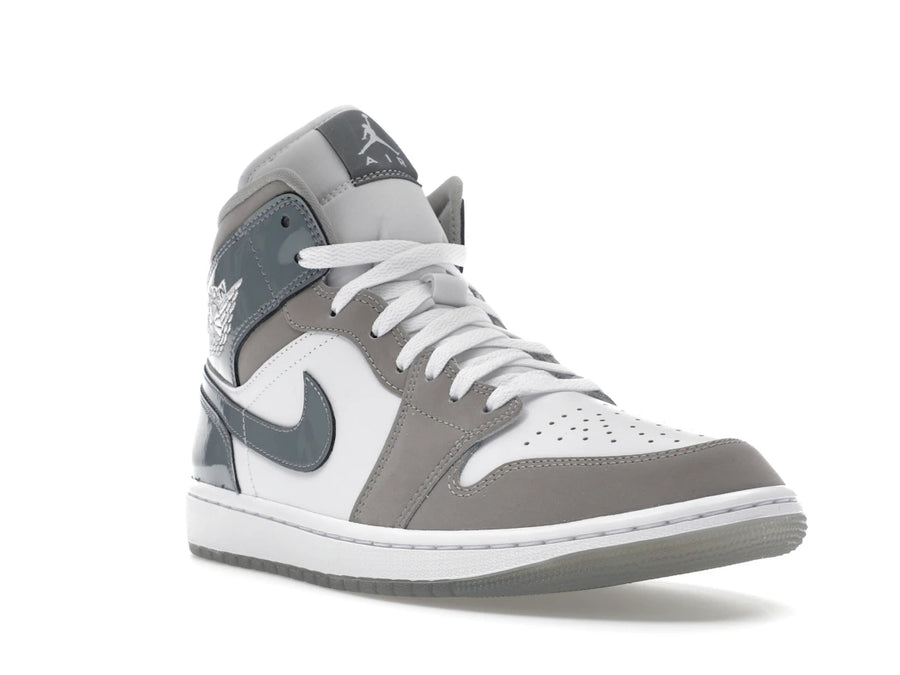 Jordan 1 Mid SE Blanc Gris moyen Gris froid