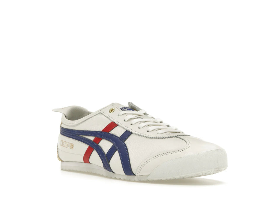 Onitsuka Tiger Mexico 66 Blanc Bleu Rouge Or Métallisé