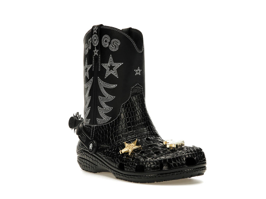 Bottes de cowboy classiques Crocs noires