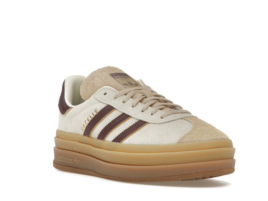 adidas Gazelle Bold Crème Blanc Bordeaux (Femme)