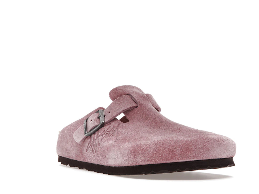 Sabots Birkenstock Boston Stussy rose poudré (2021)