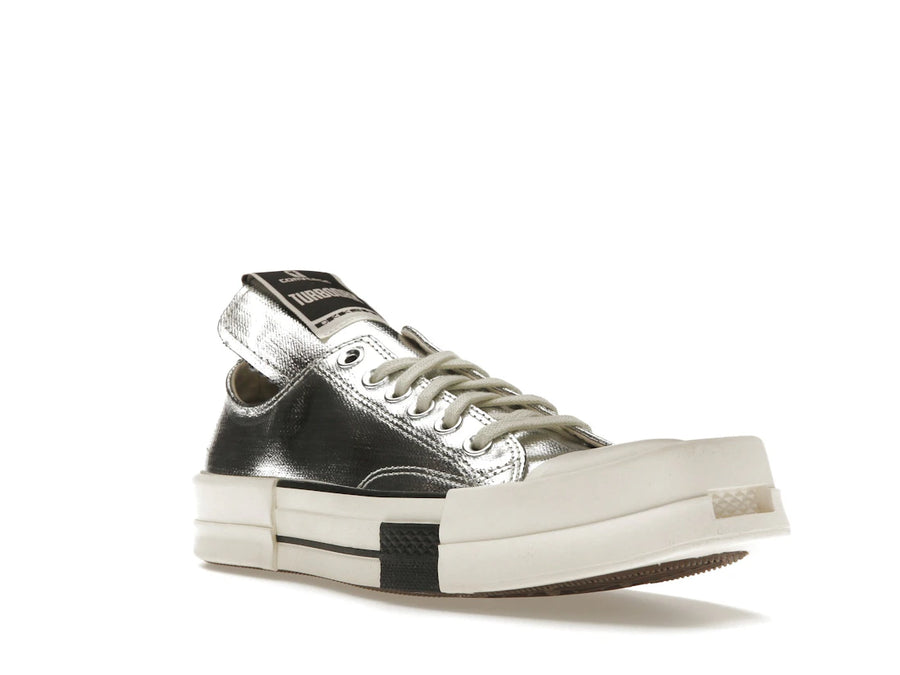Converse TURBODRK Chuck Taylor All Star 70 Ox Rick Owens DRKSHDW Argent Blanc