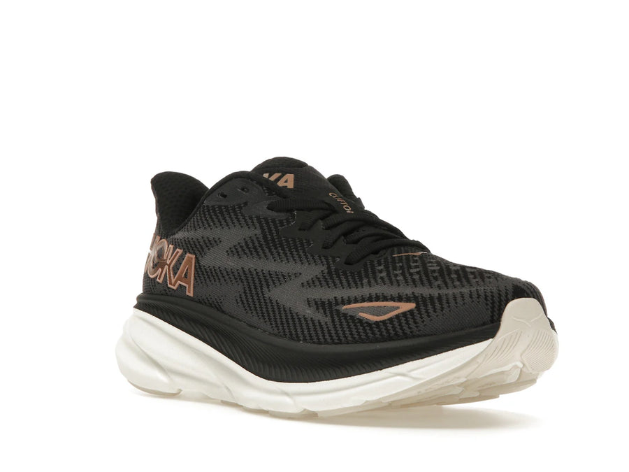 Hoka One One Clifton 9 Noir Or Rose (Femme)