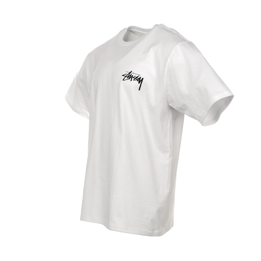 T-shirt Stussy Fuzzy Dice blanc