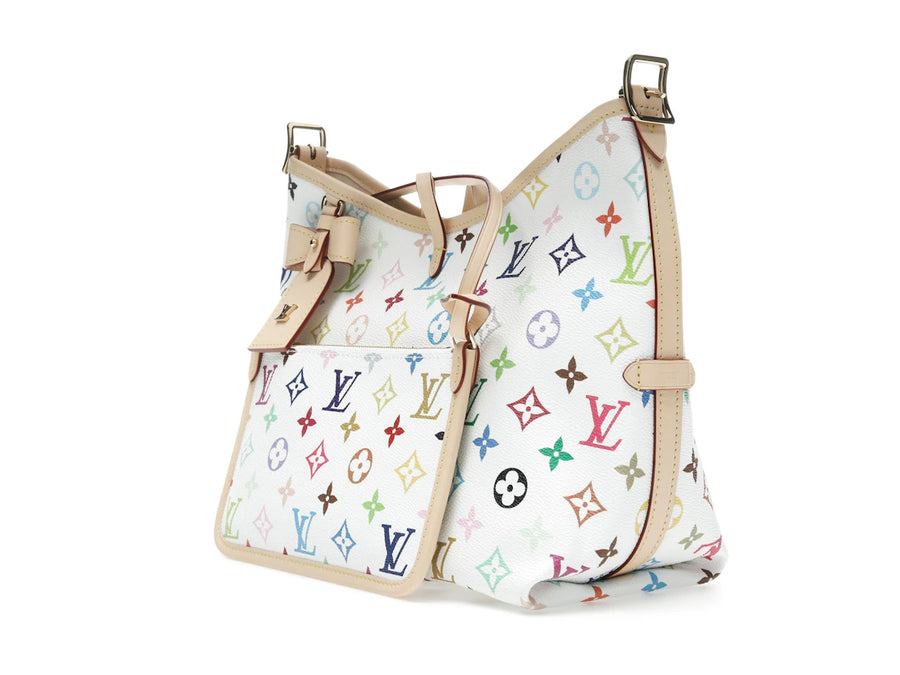 Sac de voyage Louis Vuitton x Takashi Murakami PM blanc multicolore