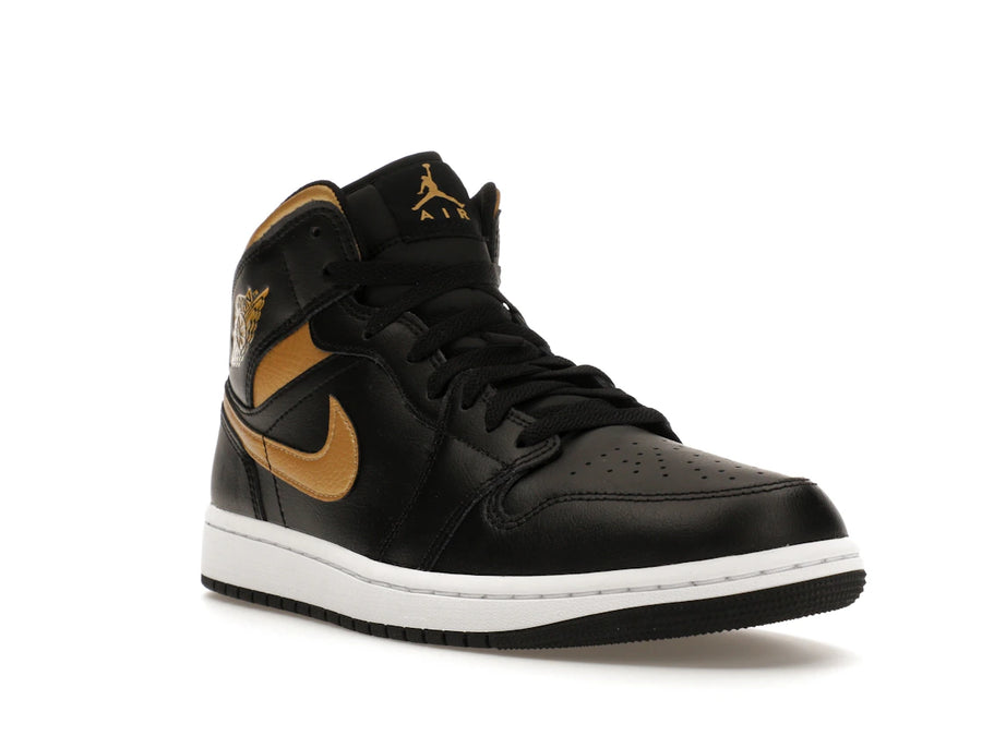Jordan 1 Mid Noir Or Métallisé