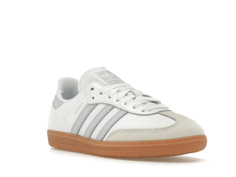 adidas Samba OG White Halo Blue Gum (Femme)