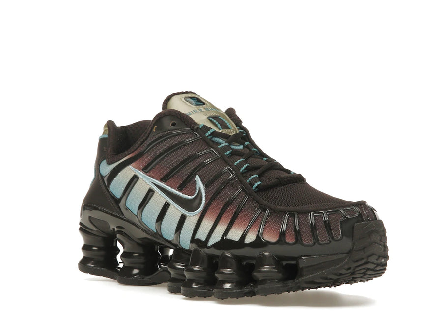 Nike Shox TL Velvet Marron Denim Turquoise (Femme)