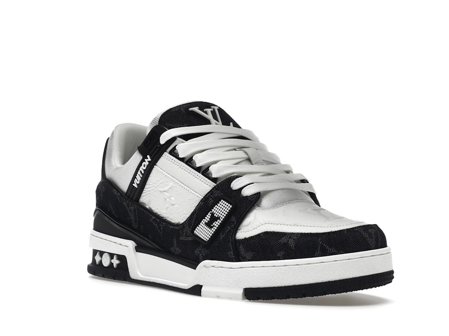 Baskets Louis Vuitton LV blanches et noires