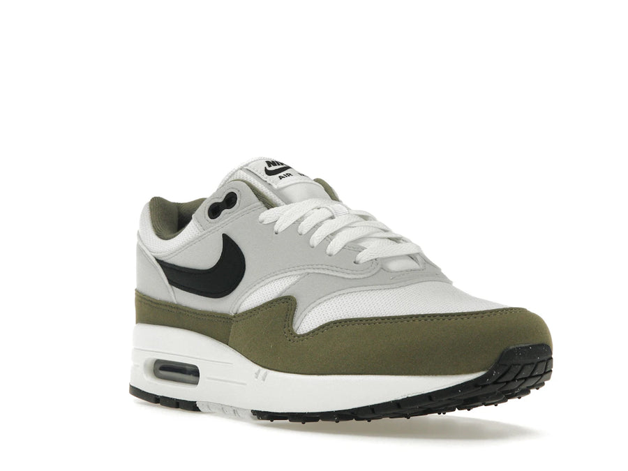 Nike Air Max 1 White Black Medium Olive