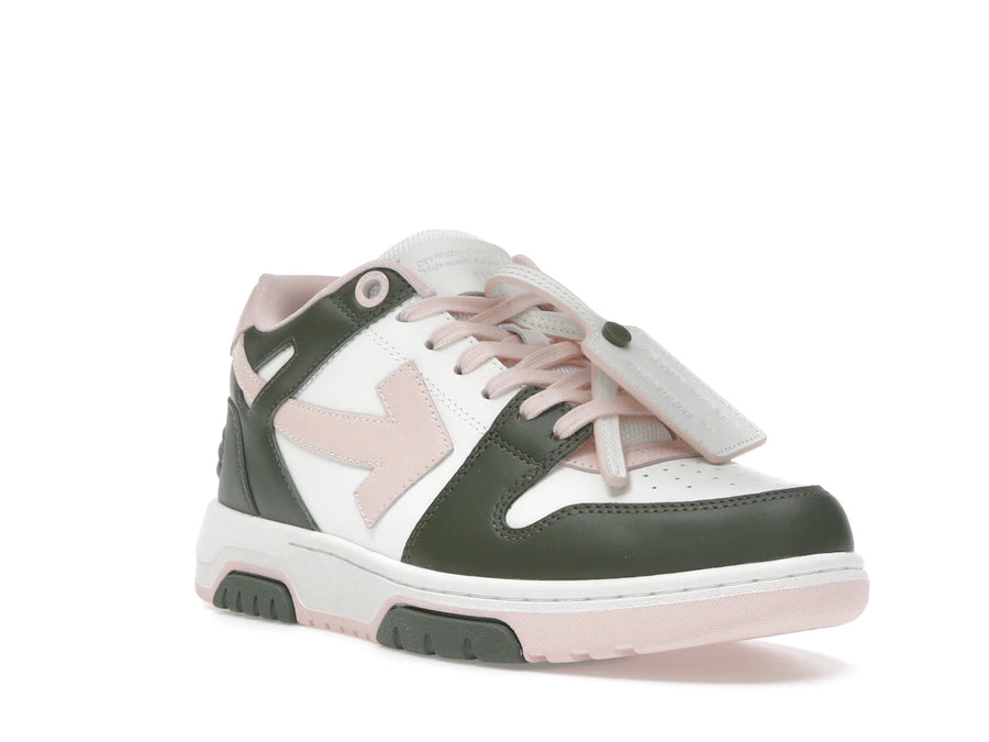 Baskets basses OFF-WHITE Out Of Office OOO blanches, vertes et roses (Femme)