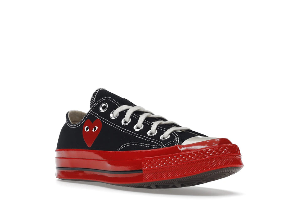 Converse Chuck Taylor All Star 70 Ox Comme des Garcons PLAY Black Red Midsole