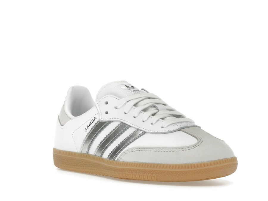 adidas Samba OG Blanc Argent Gris Métallisé (Femme)
