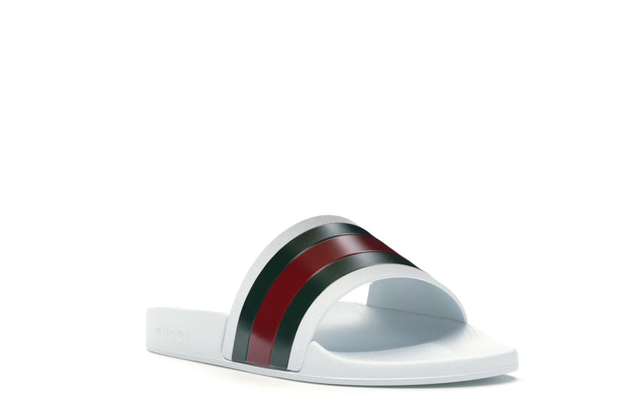 Sandales de piscine Gucci Pursuit blanches