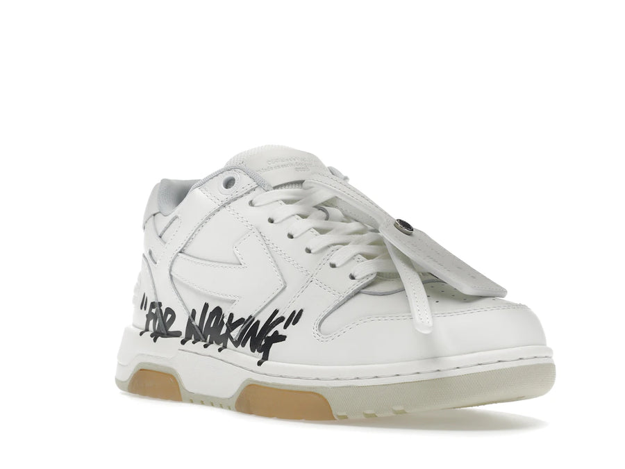 OFF-WHITE Out Of Office OOO Baskets basses pour la marche Blanc Noir