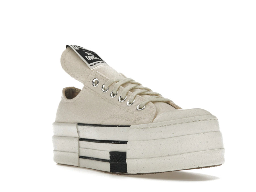 Converse DRKSHDW Chuck Taylor All Star DBL DRKSTAR Ox Rick Owens DRKSTAR Ivoire Naturel