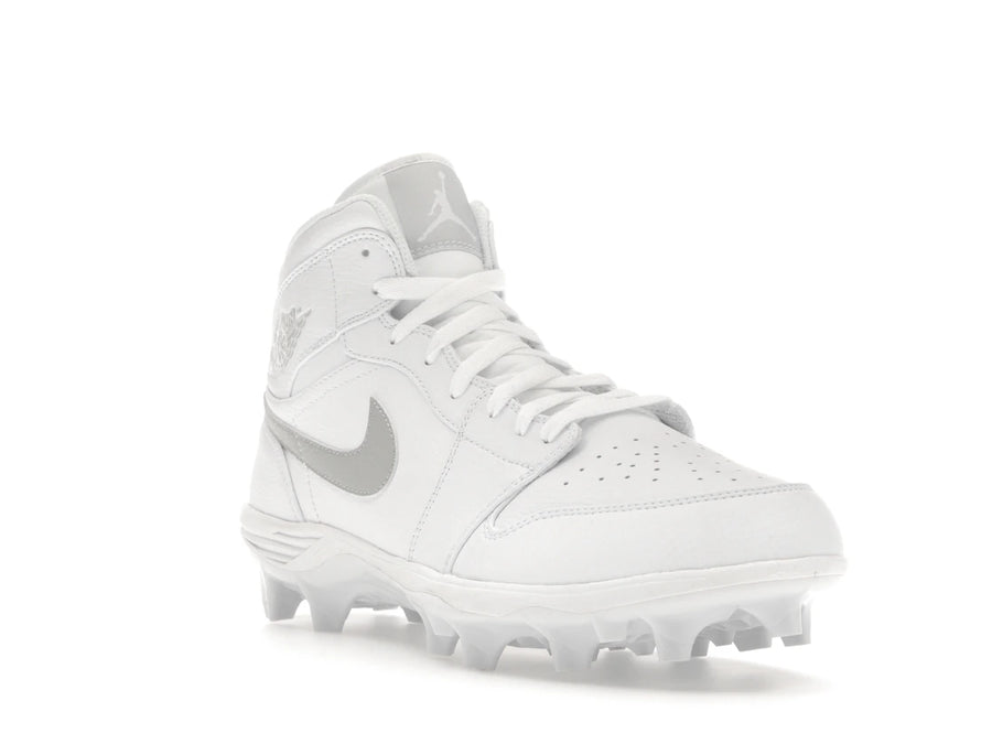 Crampons Jordan 1 Mid TD Blanc Gris Brume