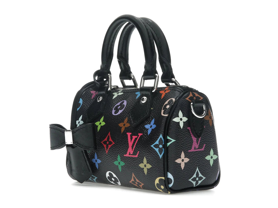 Louis Vuitton x Takashi Murakami Nano Speedy Noir Multicolore