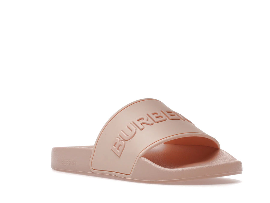 Burberry Embossed Logo Slides Peach Pink (Women's)