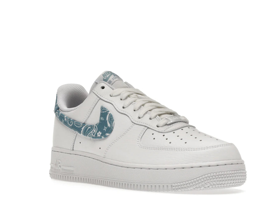 Nike Air Force 1 Low '07 Essential Blanc Usé Bleu Paisley (Femme)