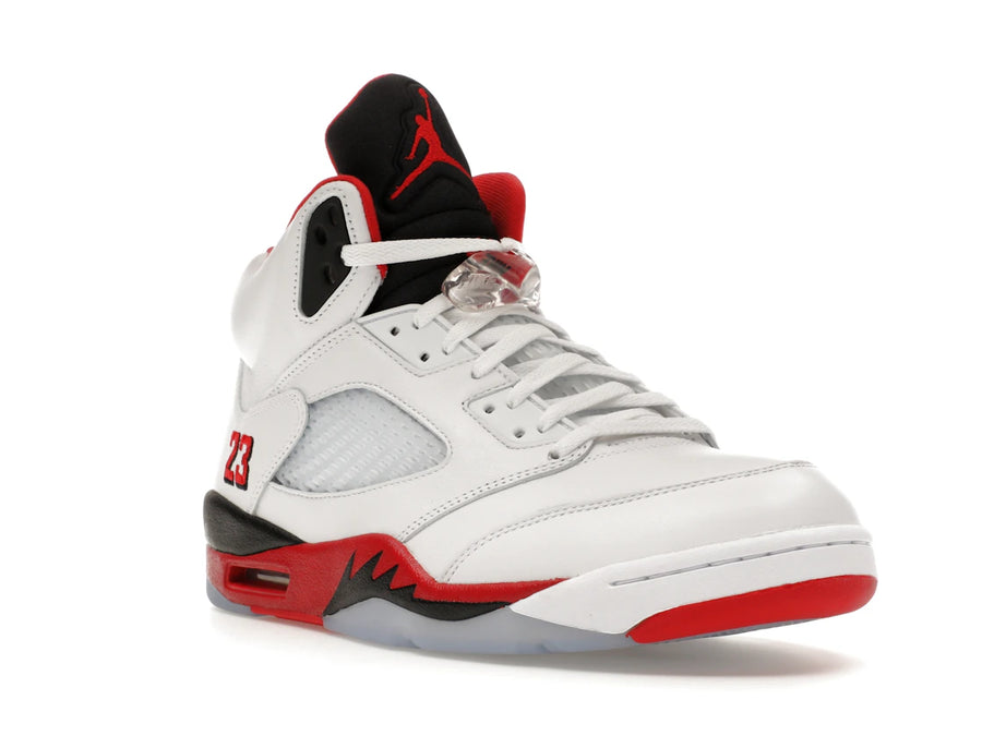 Jordan 5 Retro Fire Red Black Tongue (2025)