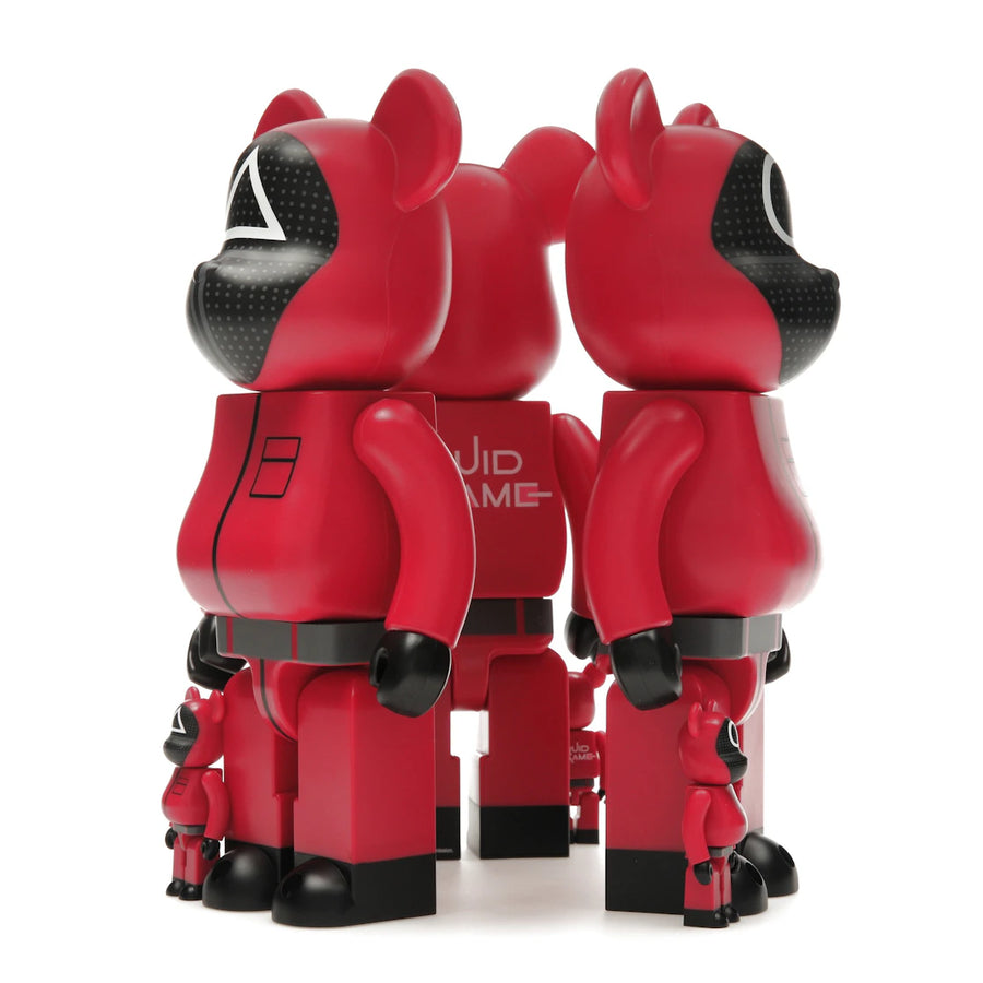 Bearbrick x Squid Game Guard (Circle/Triangle/Square) 100% & 400% Set of 3