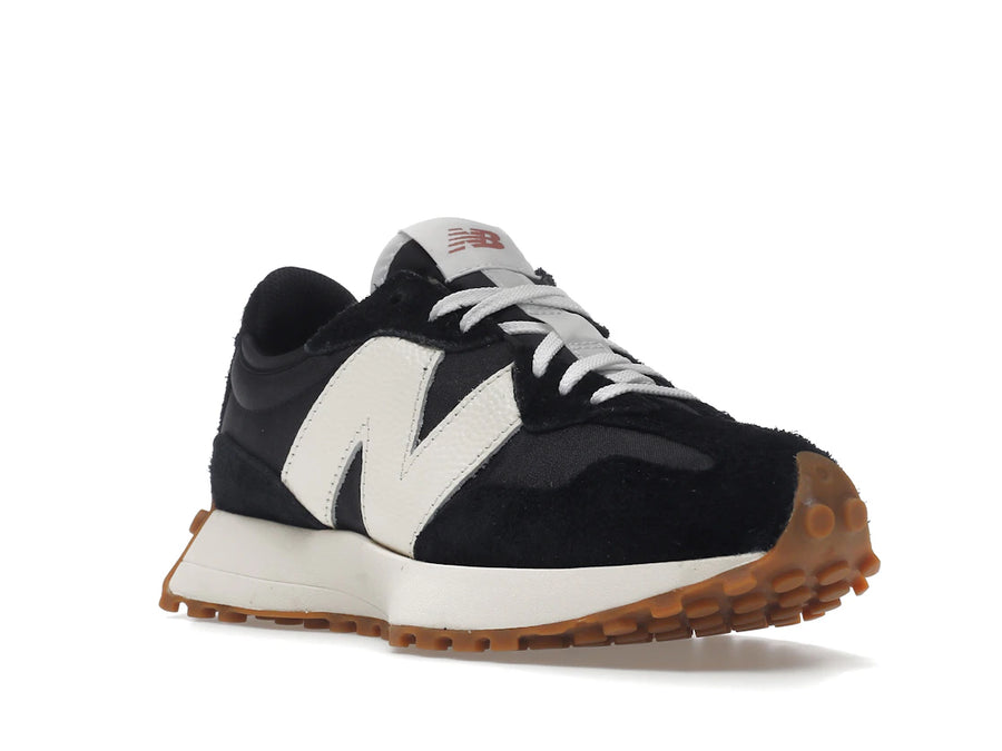 New Balance 327 Noir Blanc Gomme (Femme)