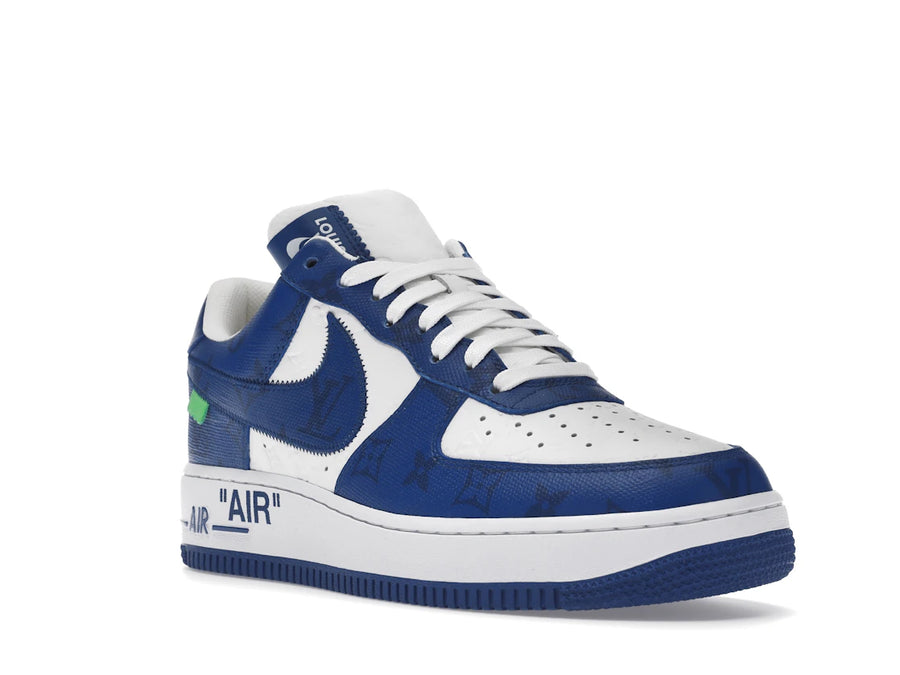 Louis Vuitton Nike Air Force 1 Low par Virgil Abloh Blanc Royal