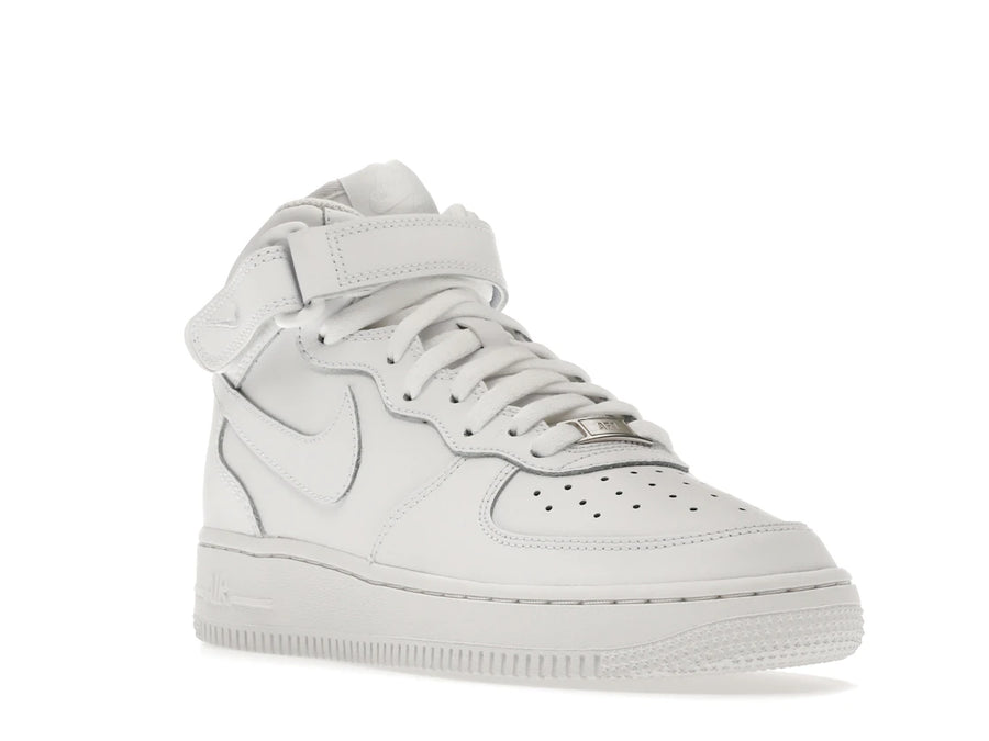 Nike Air Force 1 Mid LE Triple White (GS)
