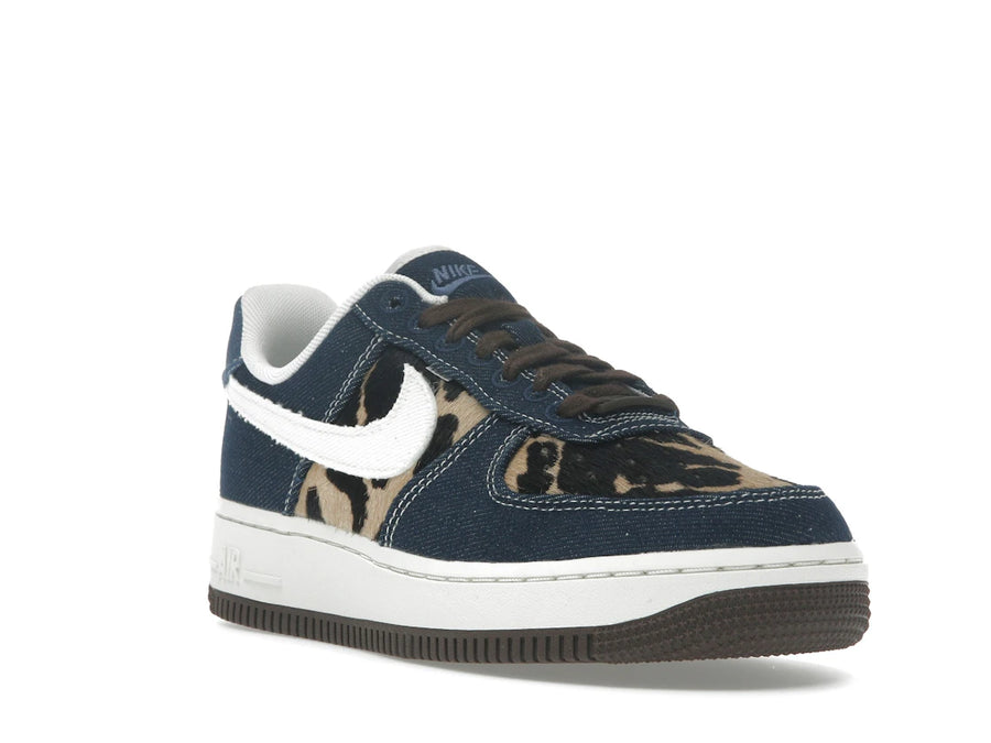 Nike Air Force 1 Low Cheetah Blue Denim (Femme)