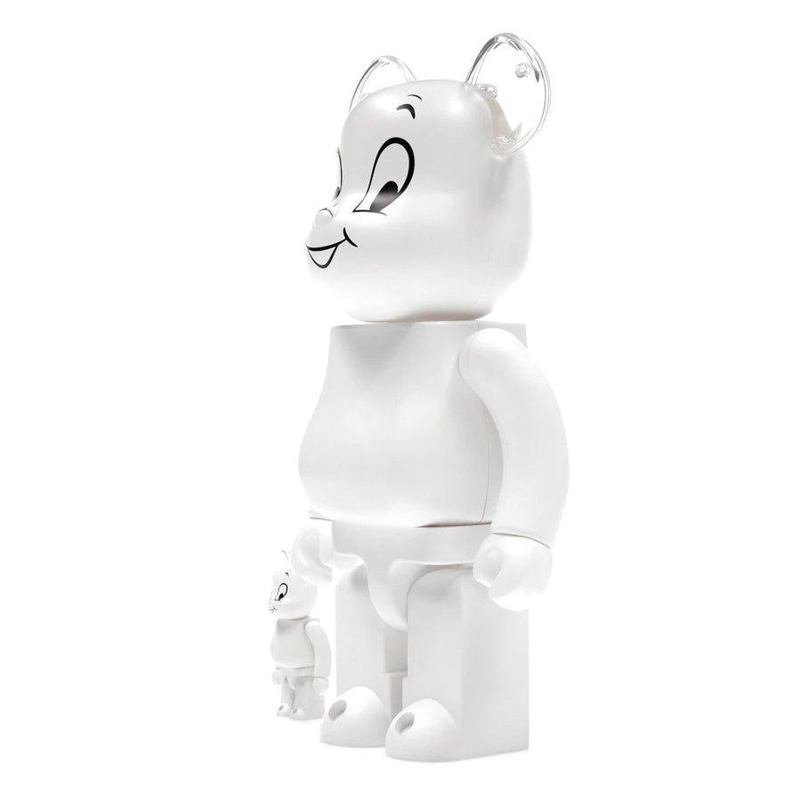 Bearbrick Casper le gentil fantôme, ensemble 100 % et 400 %, blanc