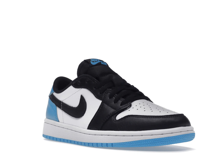 Jordan 1 Retro Low OG Noir Bleu Poudre Foncé (Femme)