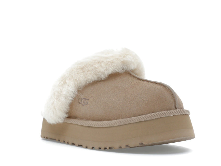 Pantoufles UGG Discette couleur sable (Femme)