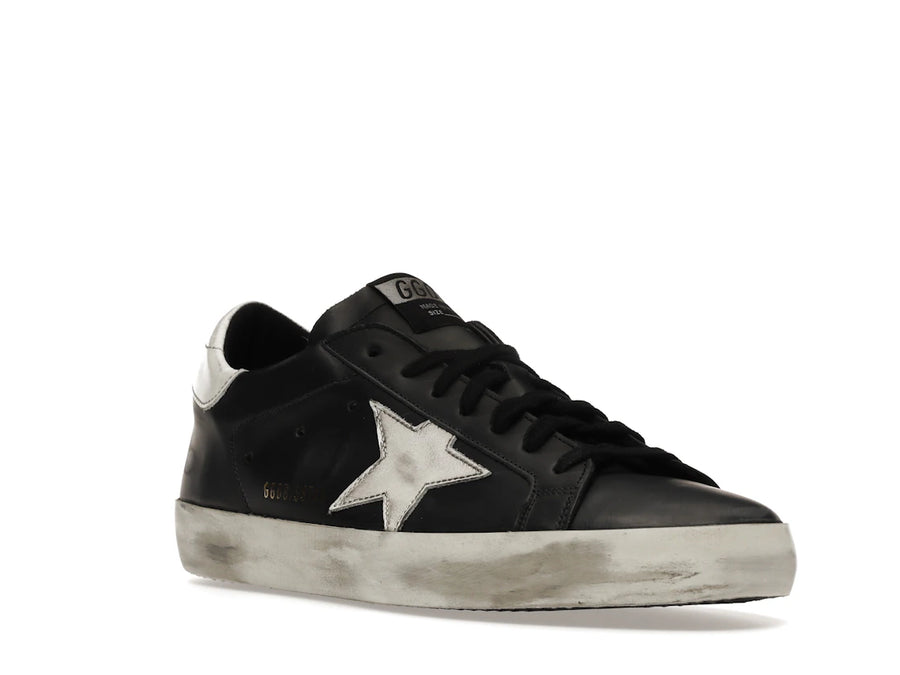 Golden Goose Super Star Cuir Noir et Blanc