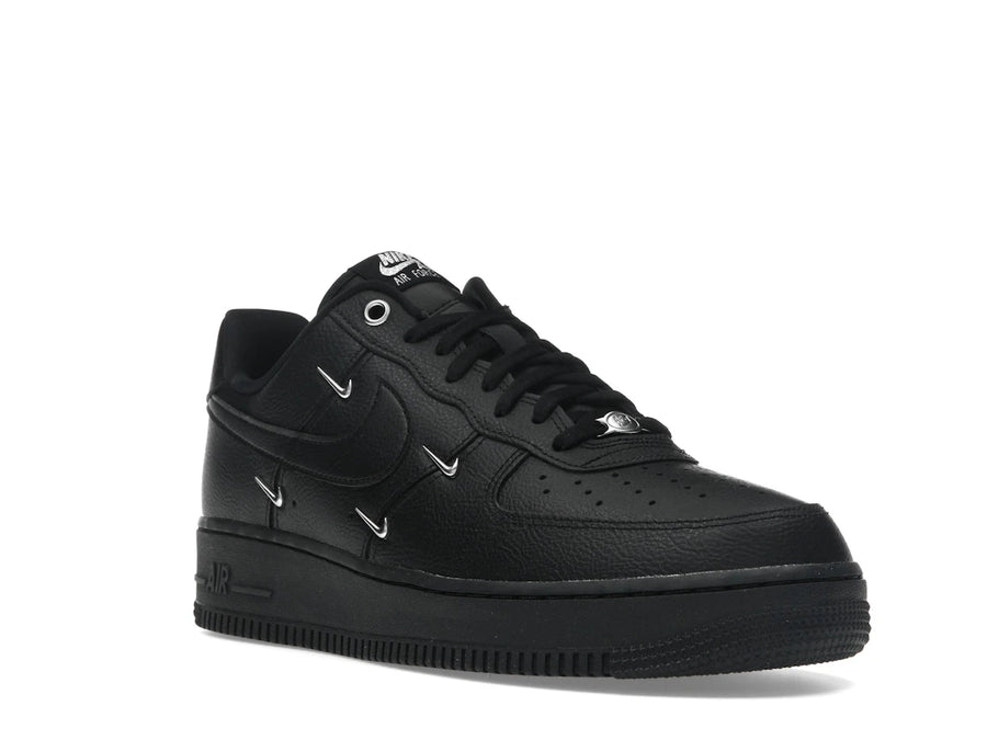 Nike Air Force 1 Low '07 LX Noir Argent Mini Swoosh (Femme)