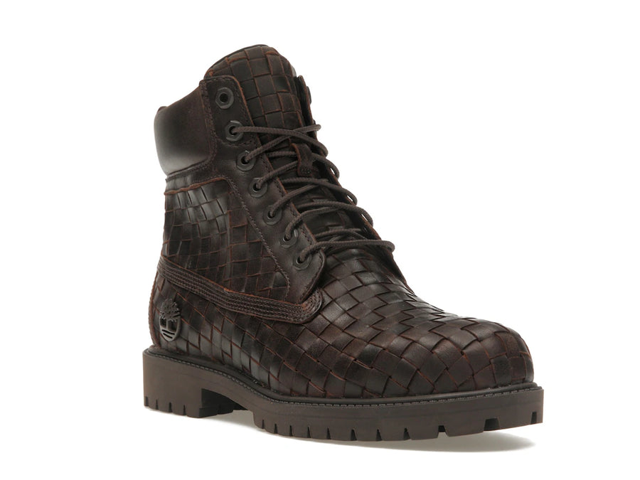 Bottes Timberland Premium 6" tissées marron foncé