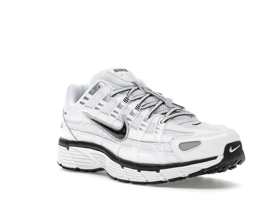 Nike P-6000 Blanc Argent Métallisé Noir