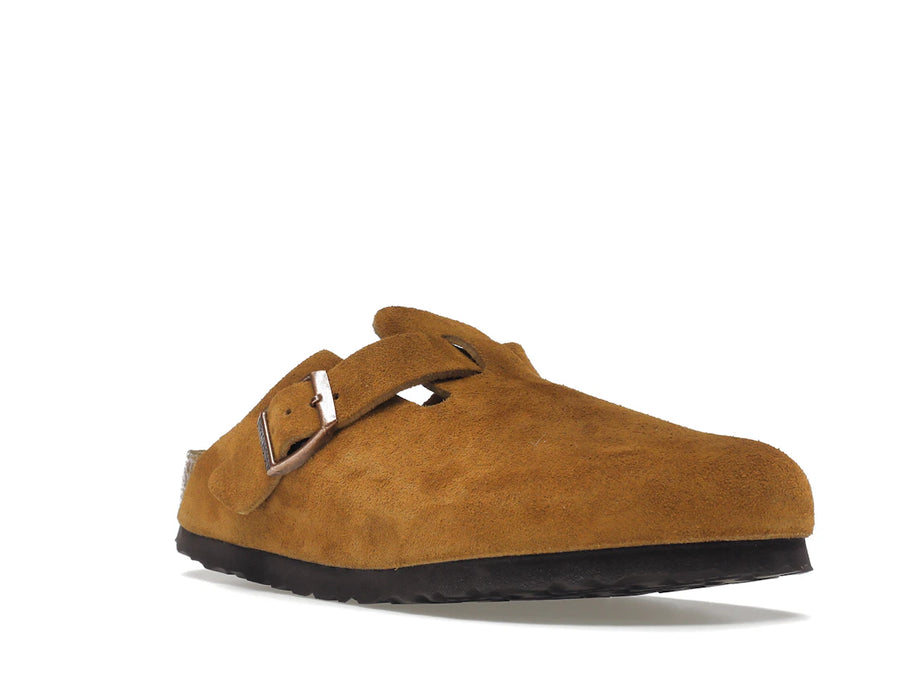 Birkenstock Boston à semelle souple en daim et vison