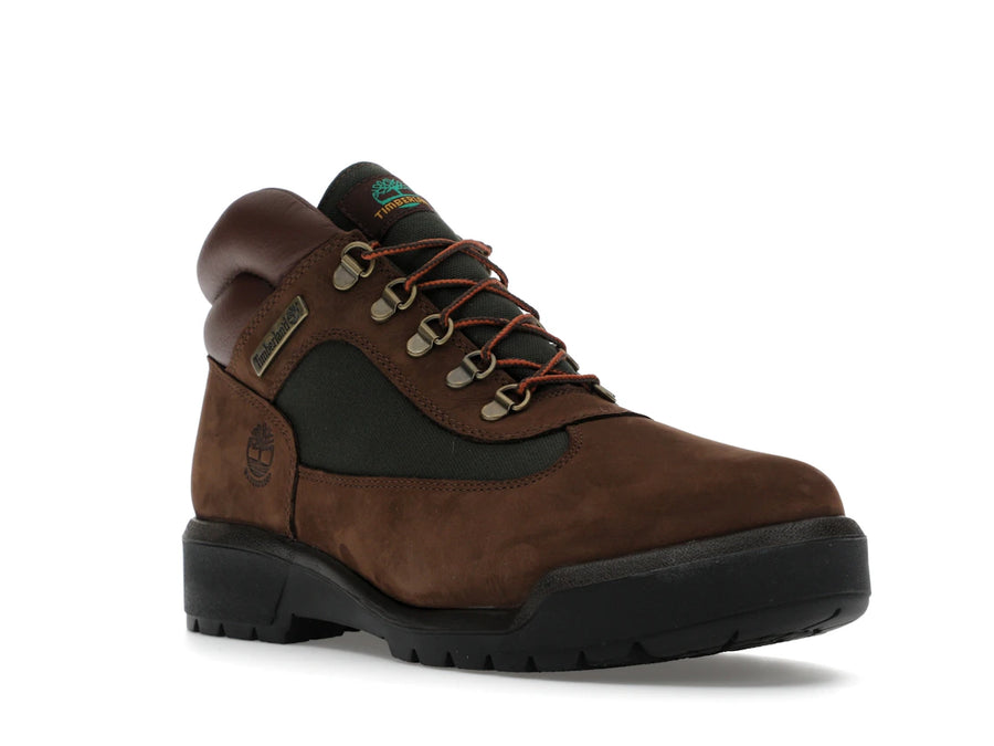 Bottes Timberland Field Boot mi-hautes à lacets imperméables couleur chocolat
