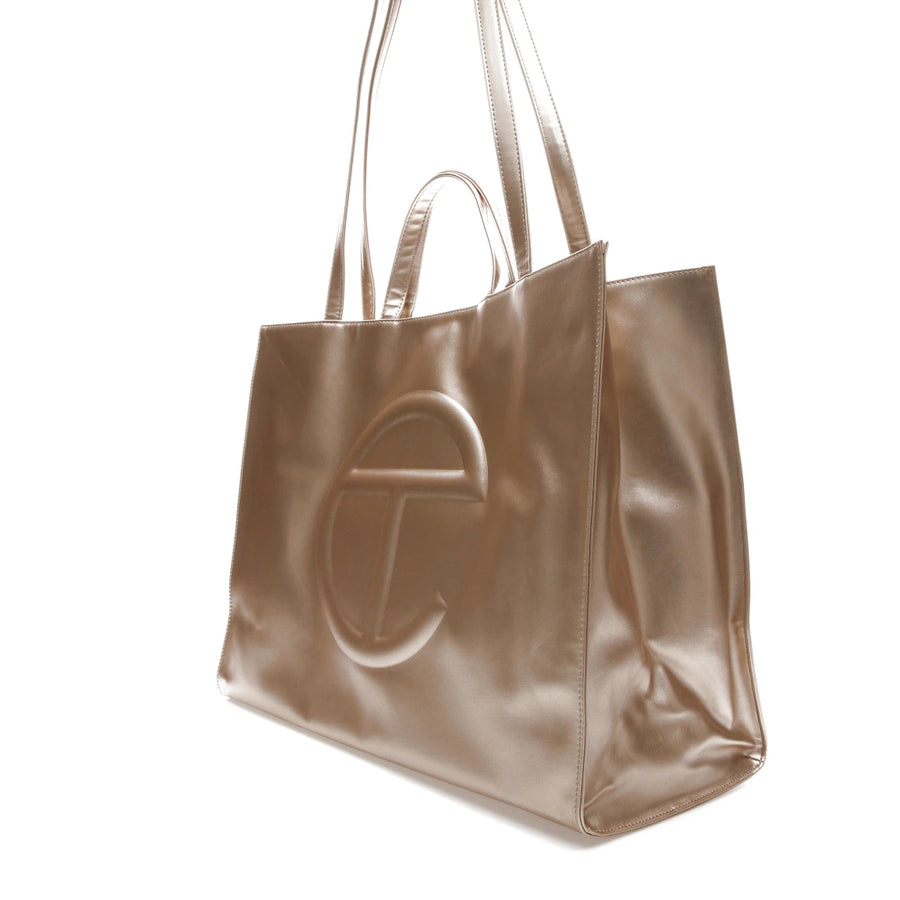 Telfar Shopping Bag Large Gold