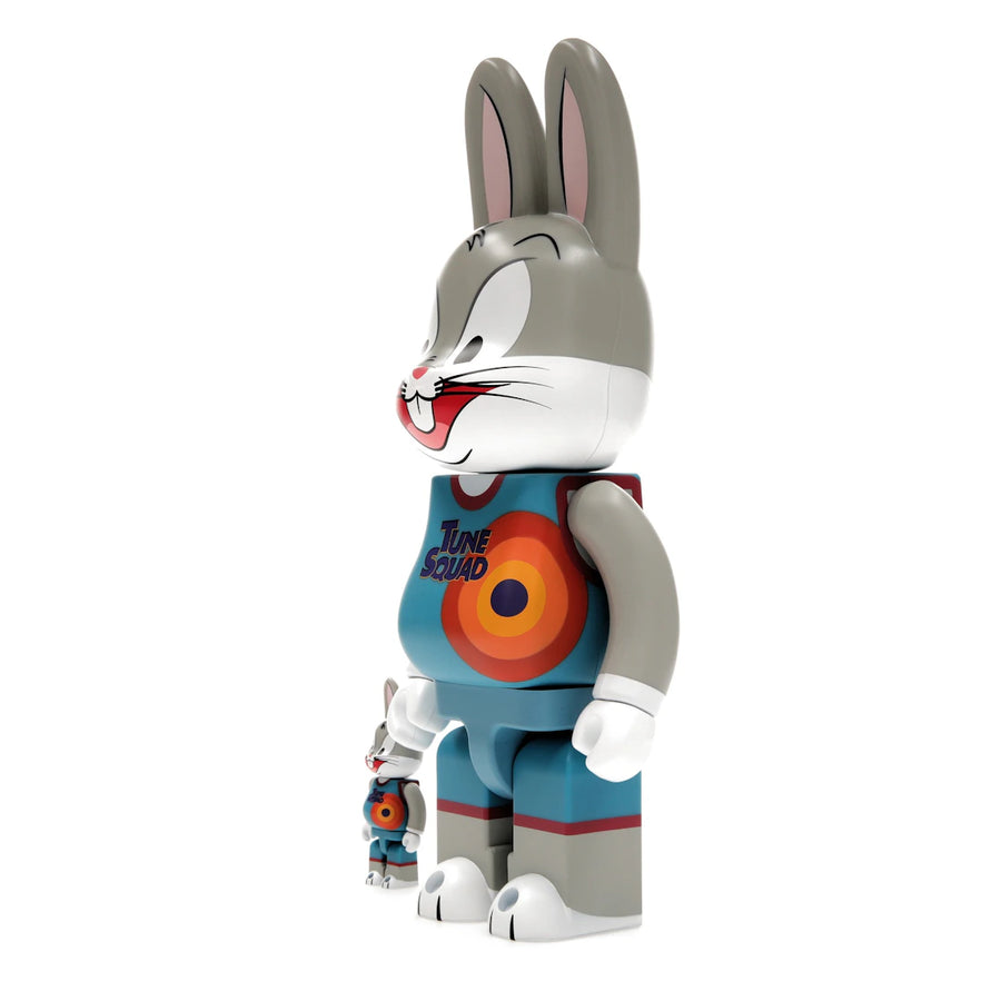 Bearbrick x Space Jam: A New Legacy Rabbrick Bugs Bunny 100% &amp; 400% Set Grey