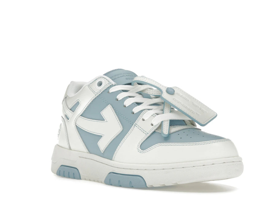 OFF-WHITE Out Of Office OOO Baskets basses Bleu clair Blanc
