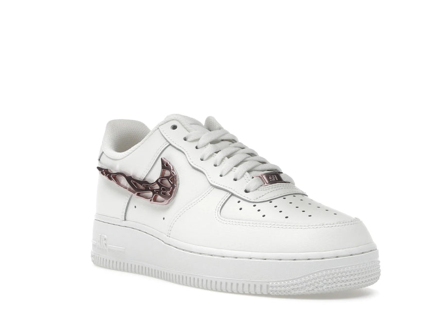 Nike Air Force 1 Low Liquid Metal Swoosh Or Rose Métallisé (Femme)