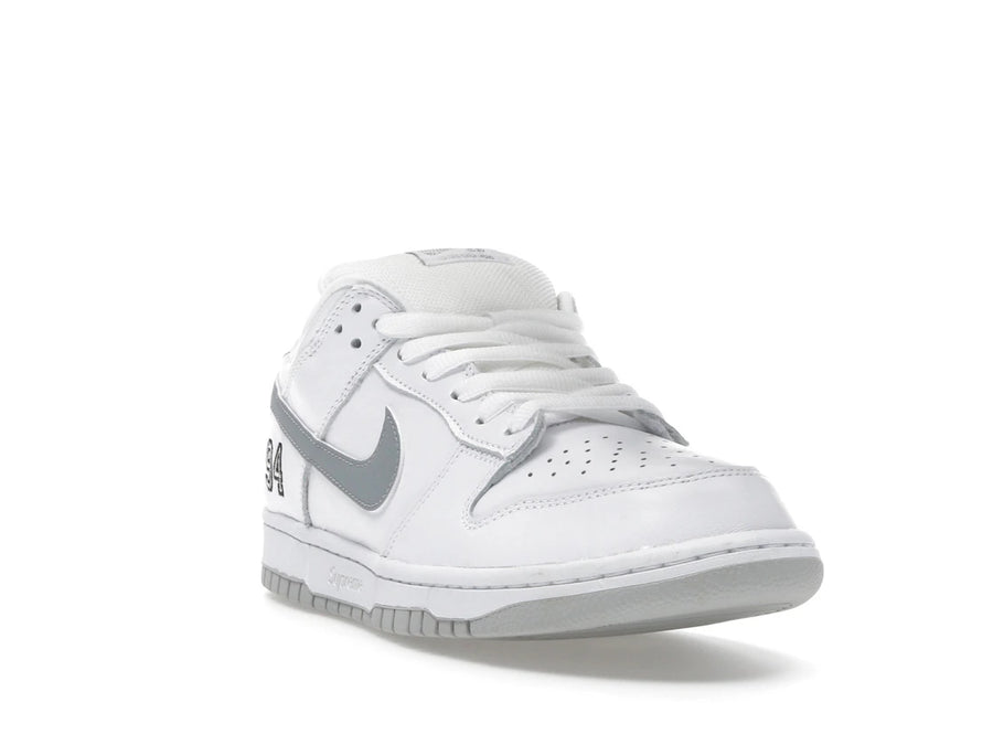 Nike SB Dunk Low Supreme 94 Blanc Argent Métallisé